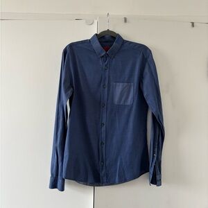 HUGO Blue Casual Button-Down Shirt